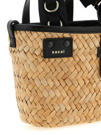 Sacai Micro Hybrid March Handbag Beige