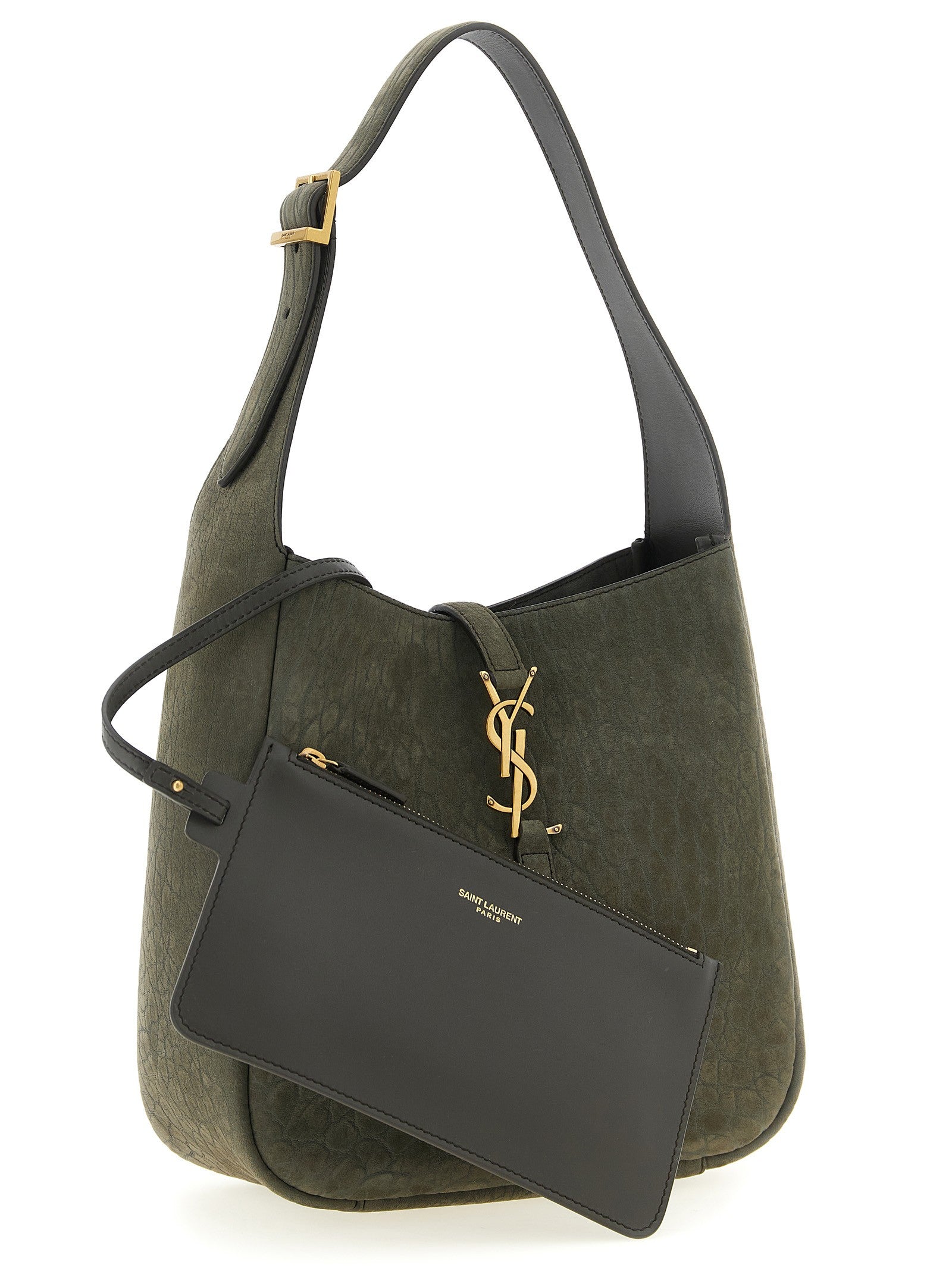Saint Laurent Micro Le À Shoulder Bag Grey