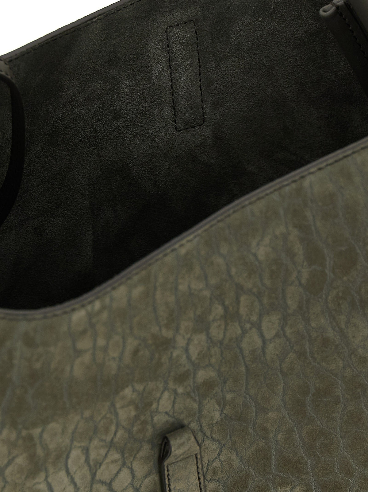 Saint Laurent Micro Le À Shoulder Bag Grey, view 4