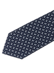 Brioni Micro Paisley Tie Blue