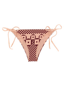 Fendi Micro Patchwork Bikini Briefs Blue