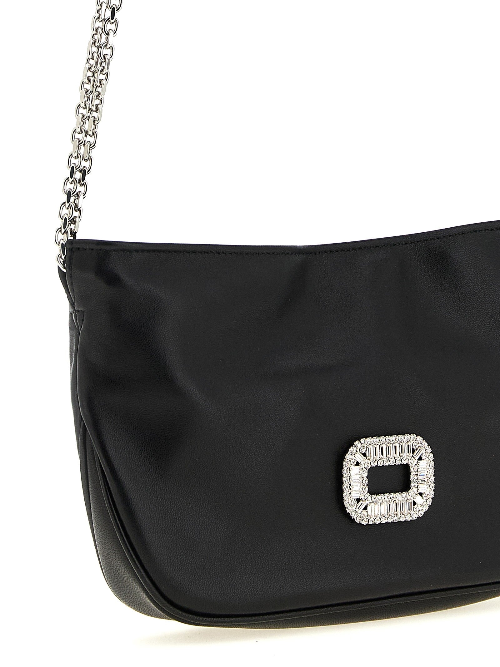 Roger Vivier Micro Pilgrim Clutch Black