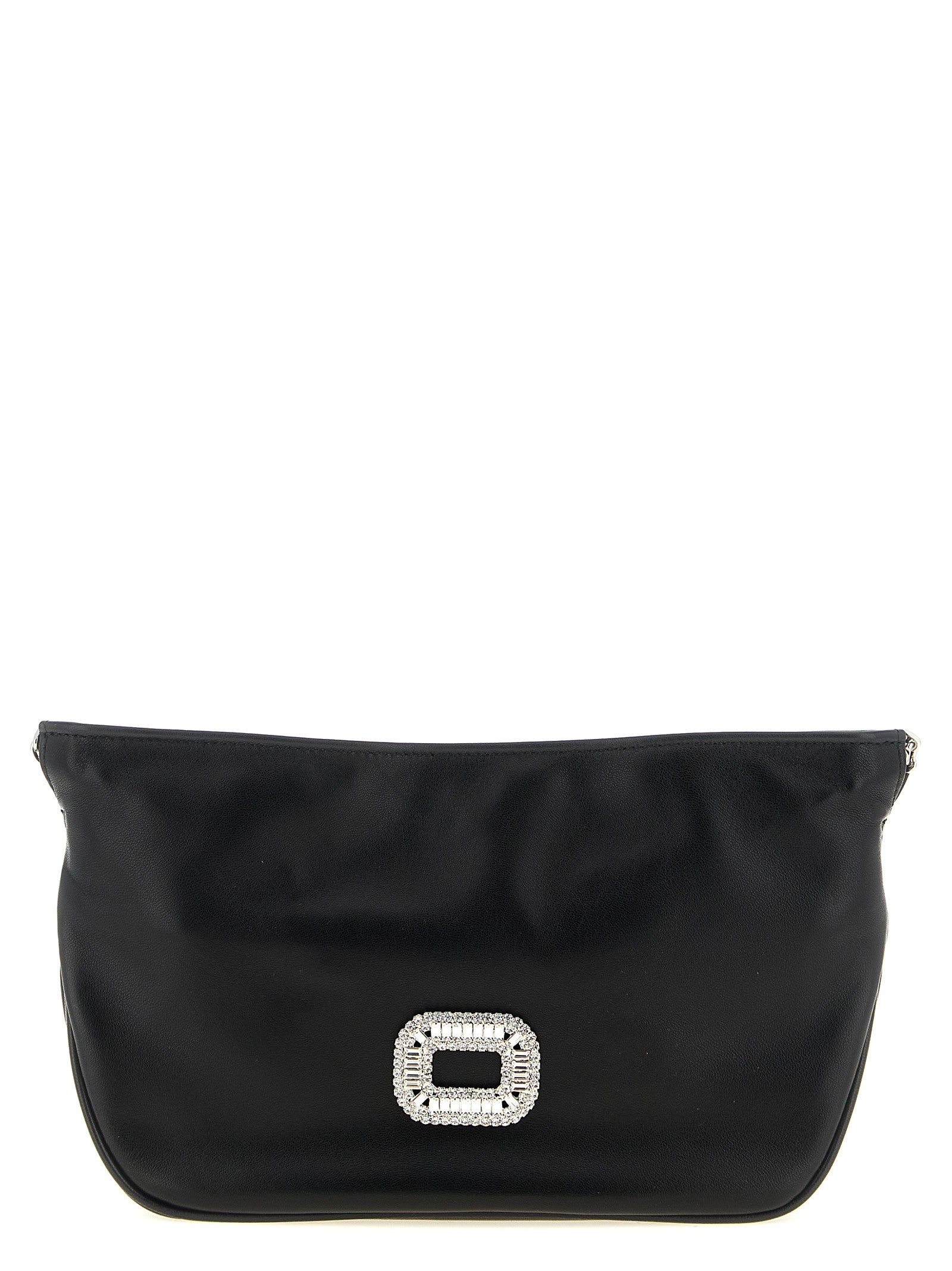 Roger Vivier Micro Pilgrim Clutch Black