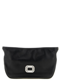Roger Vivier Micro Pilgrim Clutch Black