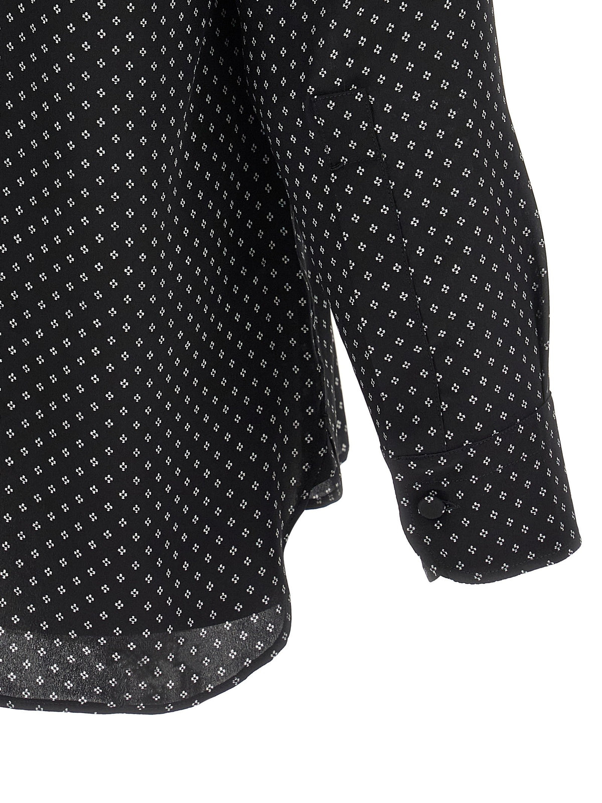 Tom Ford Micro Print Shirt Black, view 4