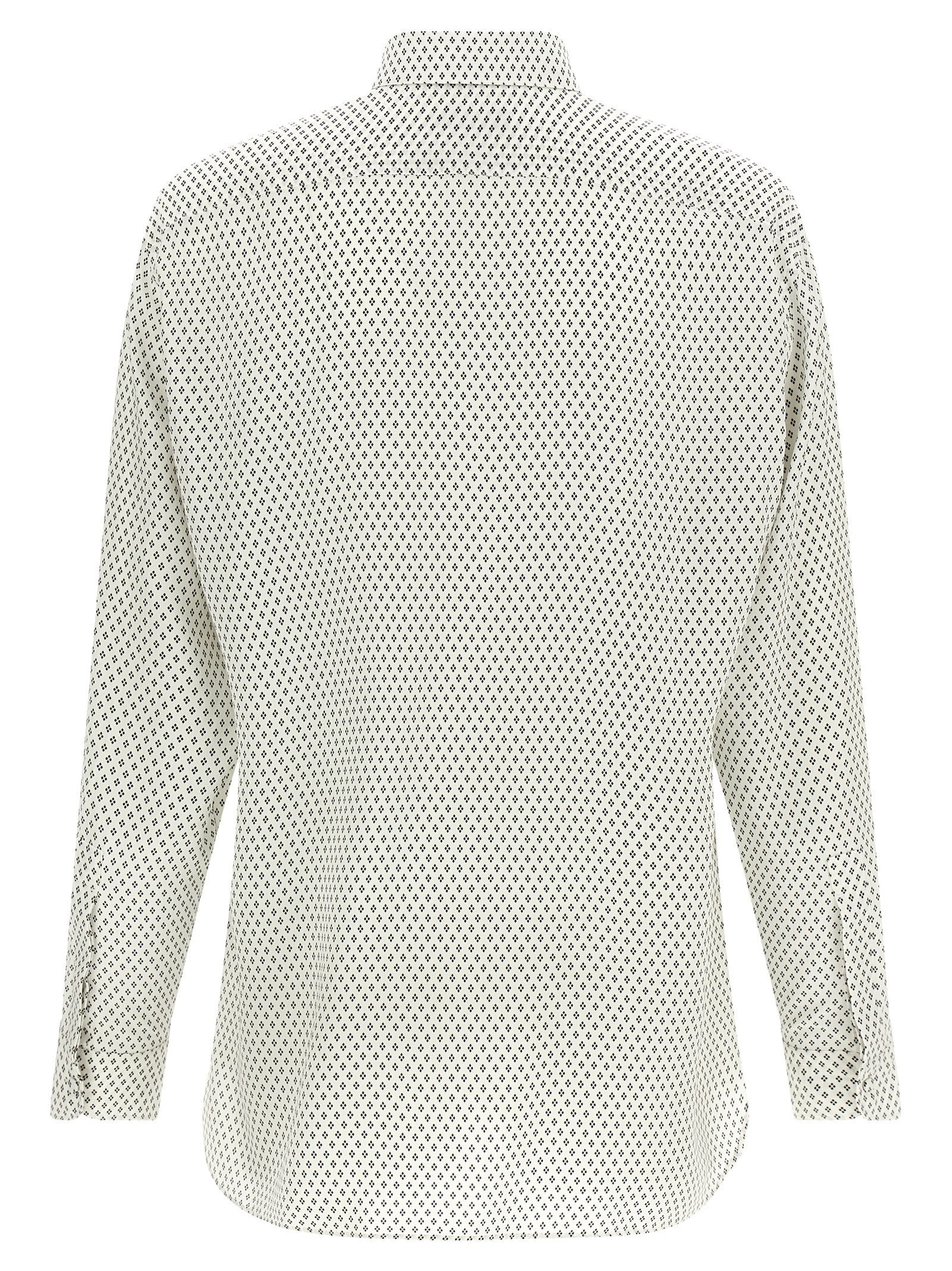 Tom Ford Micro Print Shirt White