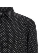 Tom Ford Micro Print Shirt Black, view 3