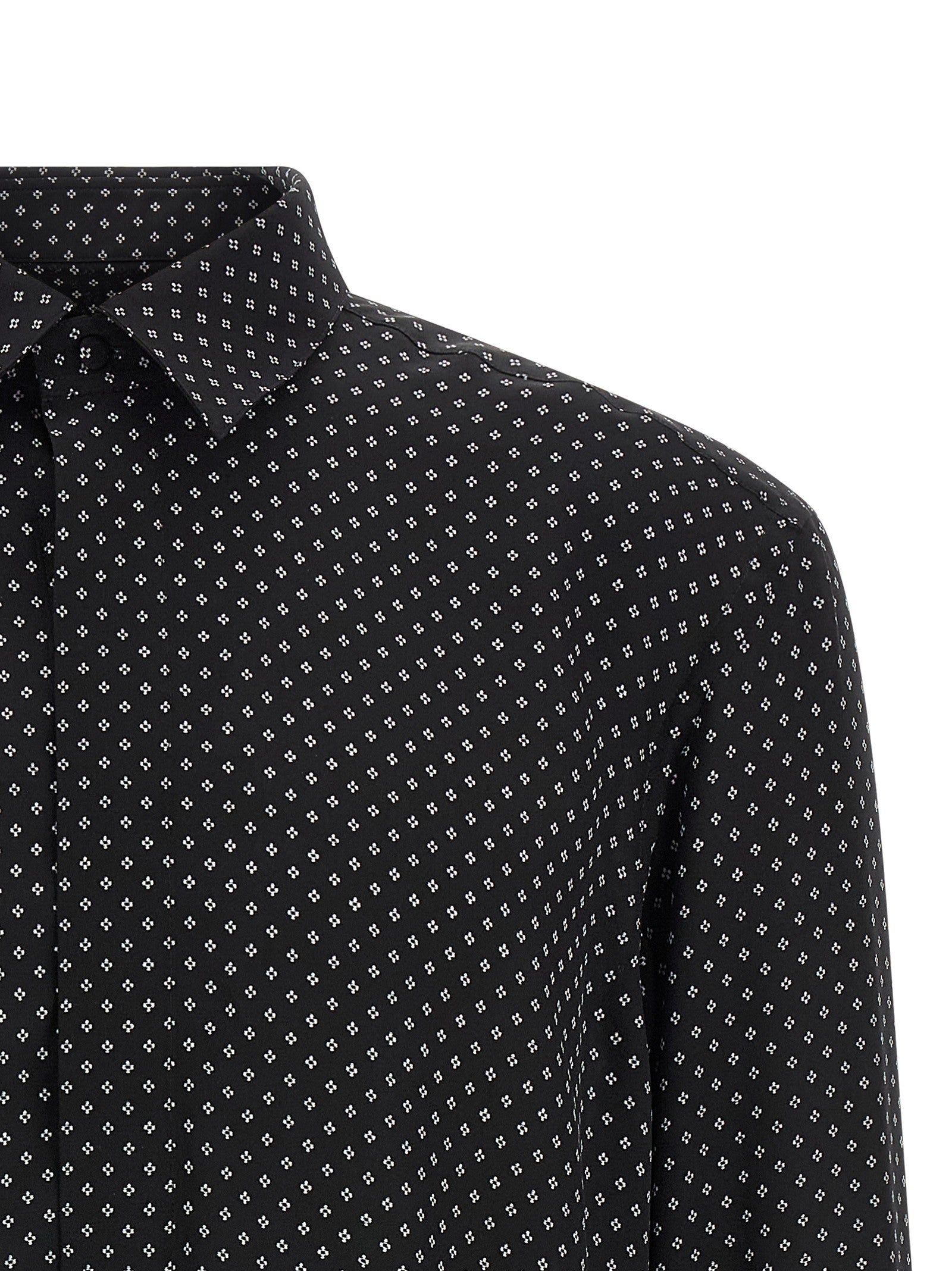 Tom Ford Micro Print Shirt Black
