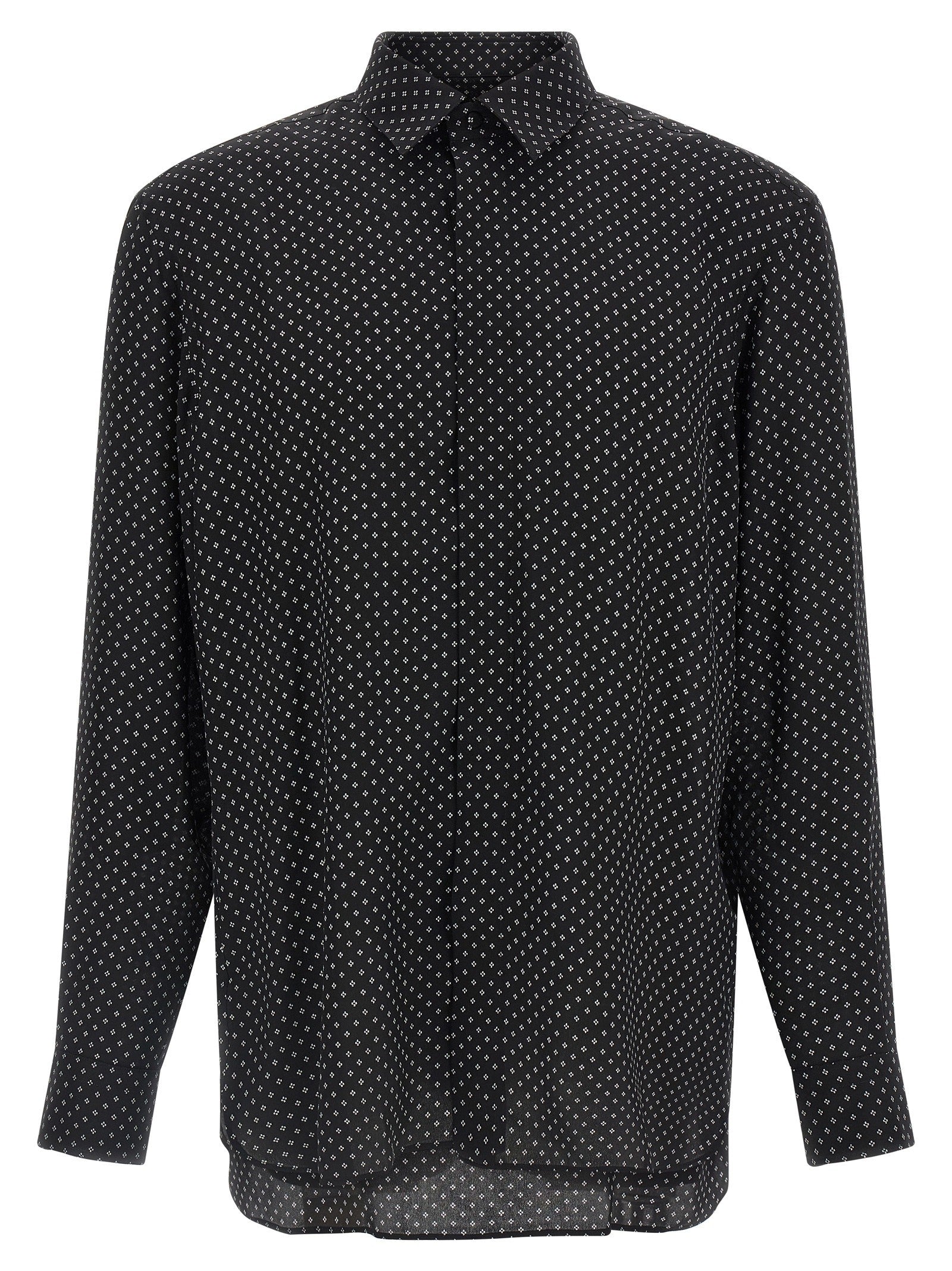 Tom Ford Micro Print Shirt Black