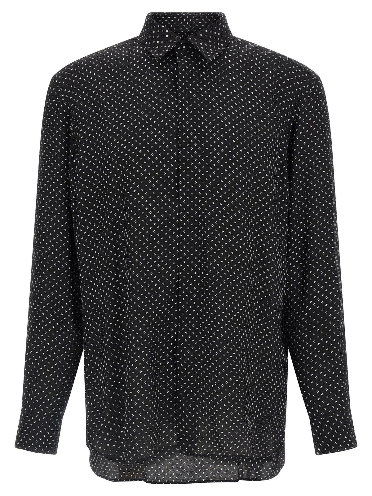 Tom Ford Micro Print Shirt Black