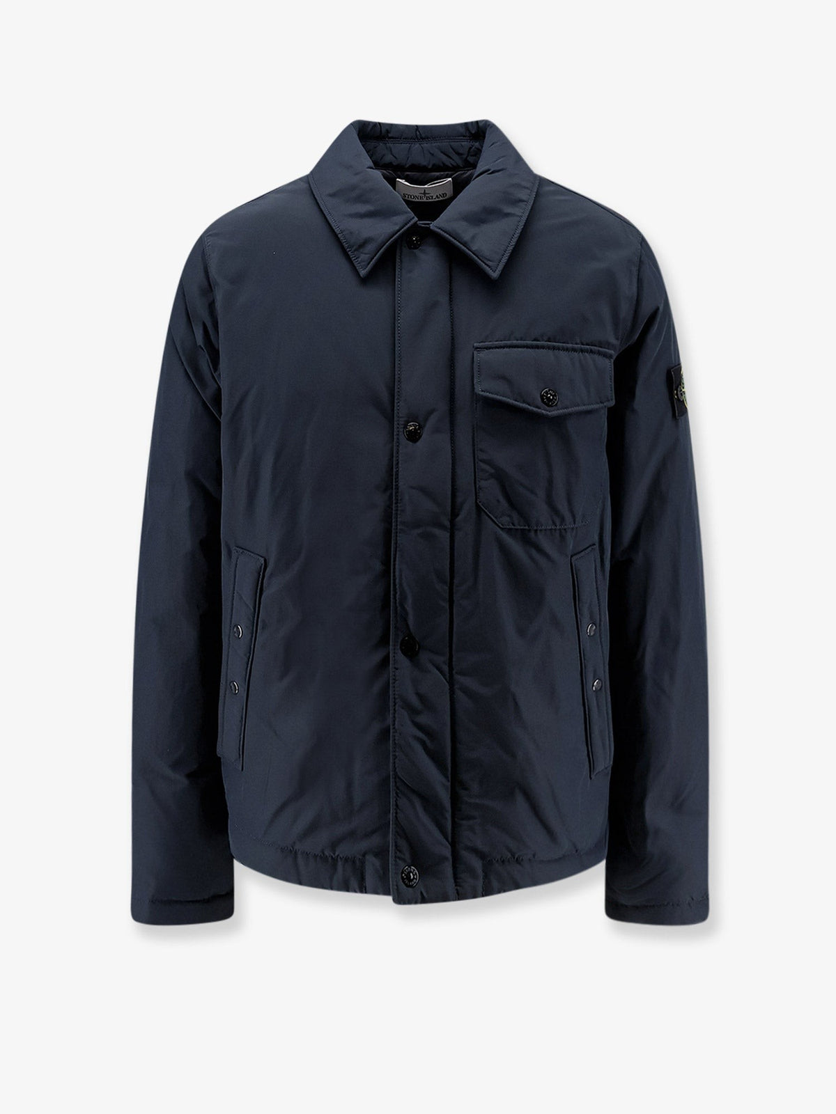 Stone Island Men's Micro Reps Nylon Padded Jacket Blue