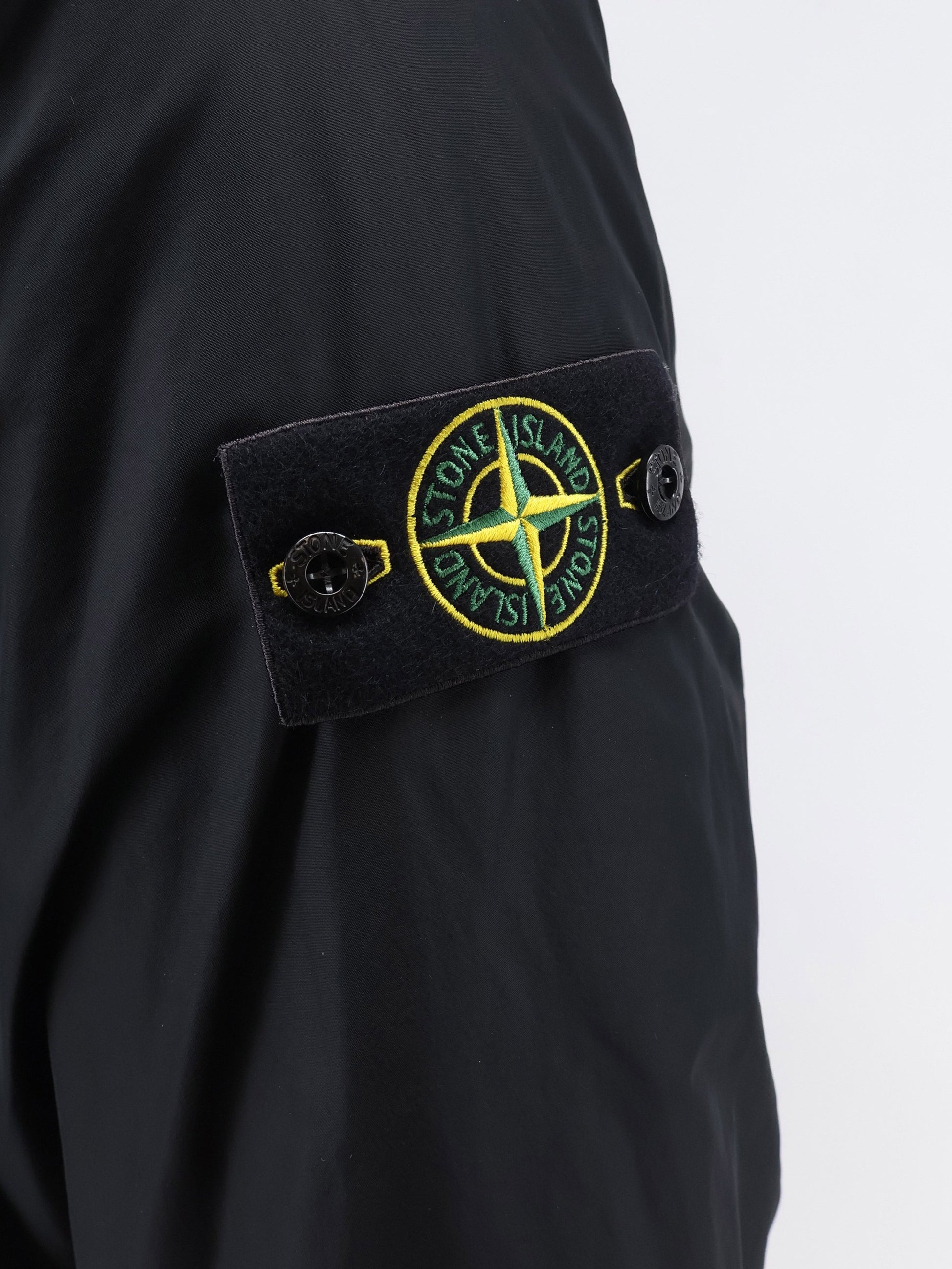 Stone Island Men's Micro Reps Padded Long Jacket Black