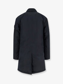 Stone Island Men's Micro Reps Padded Long Jacket Black