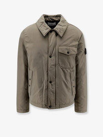 Stone Island Men's Micro Reps Padded Nylon Jacket Green