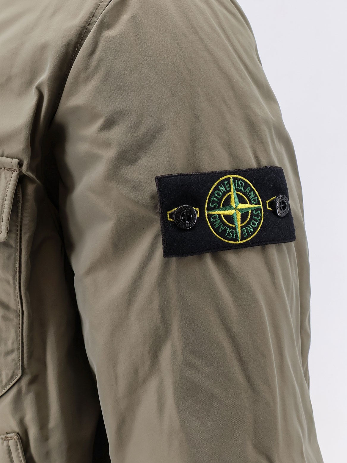 Stone Island Men's Micro Reps Padded Nylon Jacket Green