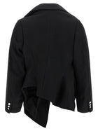 Comme Des Garçons Micro Ribbed Blazer Black
