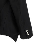 Comme Des Garçons Micro Ribbed Blazer Black