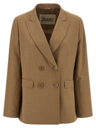 Herno Micro Sequin Blazer Beige