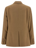 Herno Micro Sequin Blazer Beige, view 2