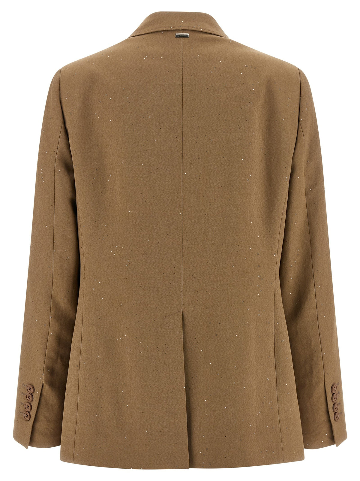Herno Micro Sequin Blazer Beige, view 2
