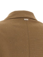 Herno Micro Sequin Blazer Beige, view 5