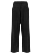 Brunello Cucinelli Micro Sequin Pinstripe Pants Blue, view 2