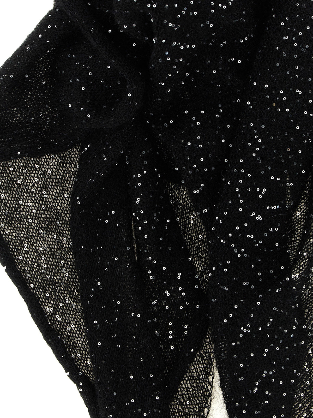 Nude Lucy Micro Sequin Scarf Black, view 3