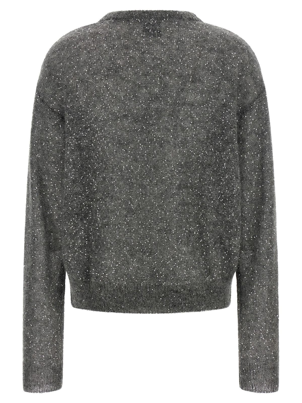 Nude Lucy Micro Sequin Sweater Grey, view 2