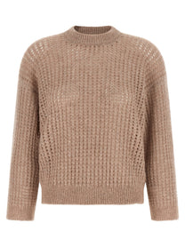 Peserico Micro Sequin Sweater Beige