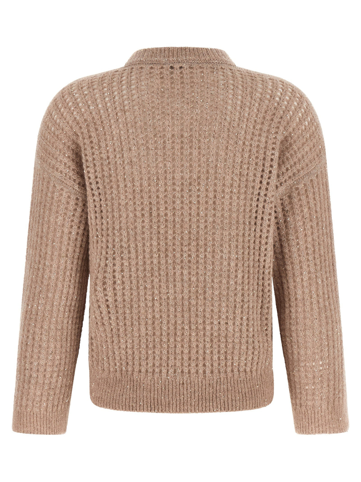 Peserico Micro Sequin Sweater Beige