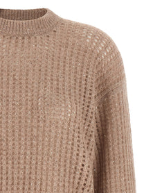 Peserico Micro Sequin Sweater Beige