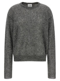 Nude Lucy Micro Sequin Sweater Grey