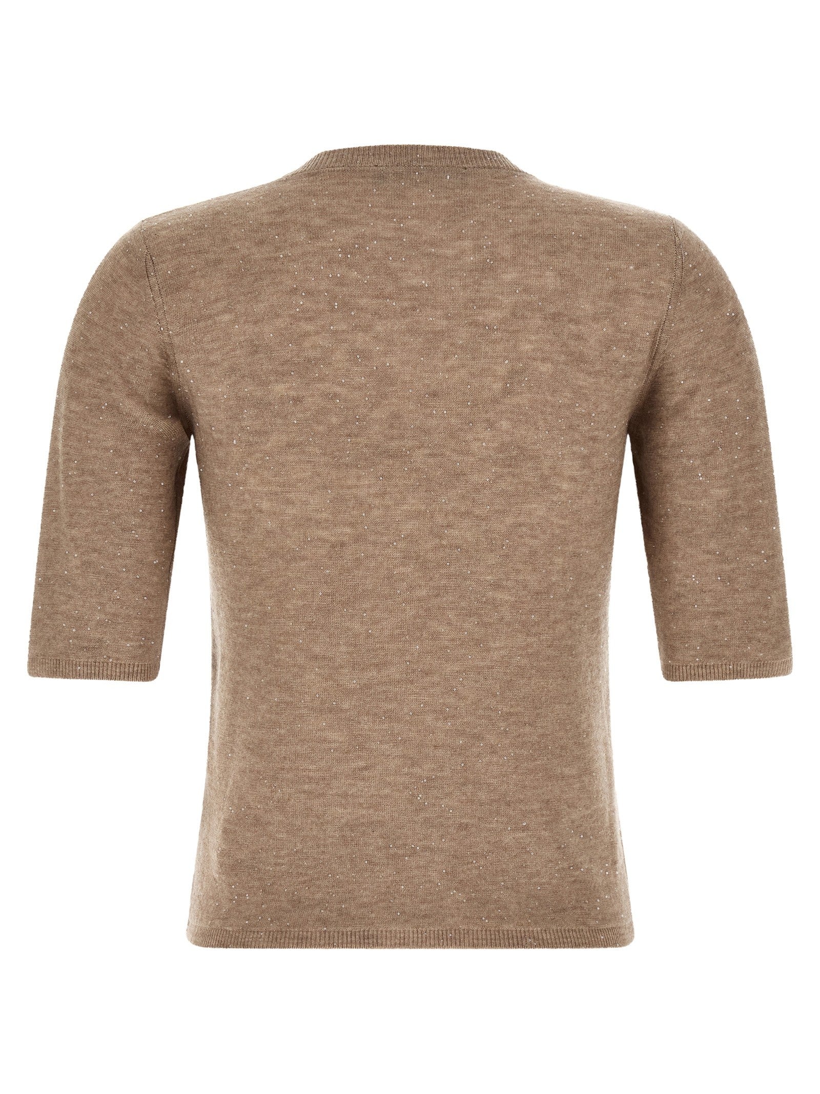 Fabiana Filippi Micro Sequin Shirt Beige