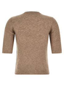Fabiana Filippi Micro Sequin Shirt Beige