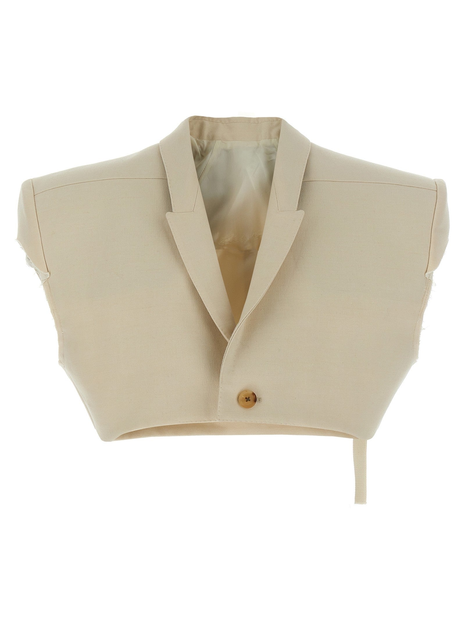 Rick Owens Micro Tatlin Vest Beige