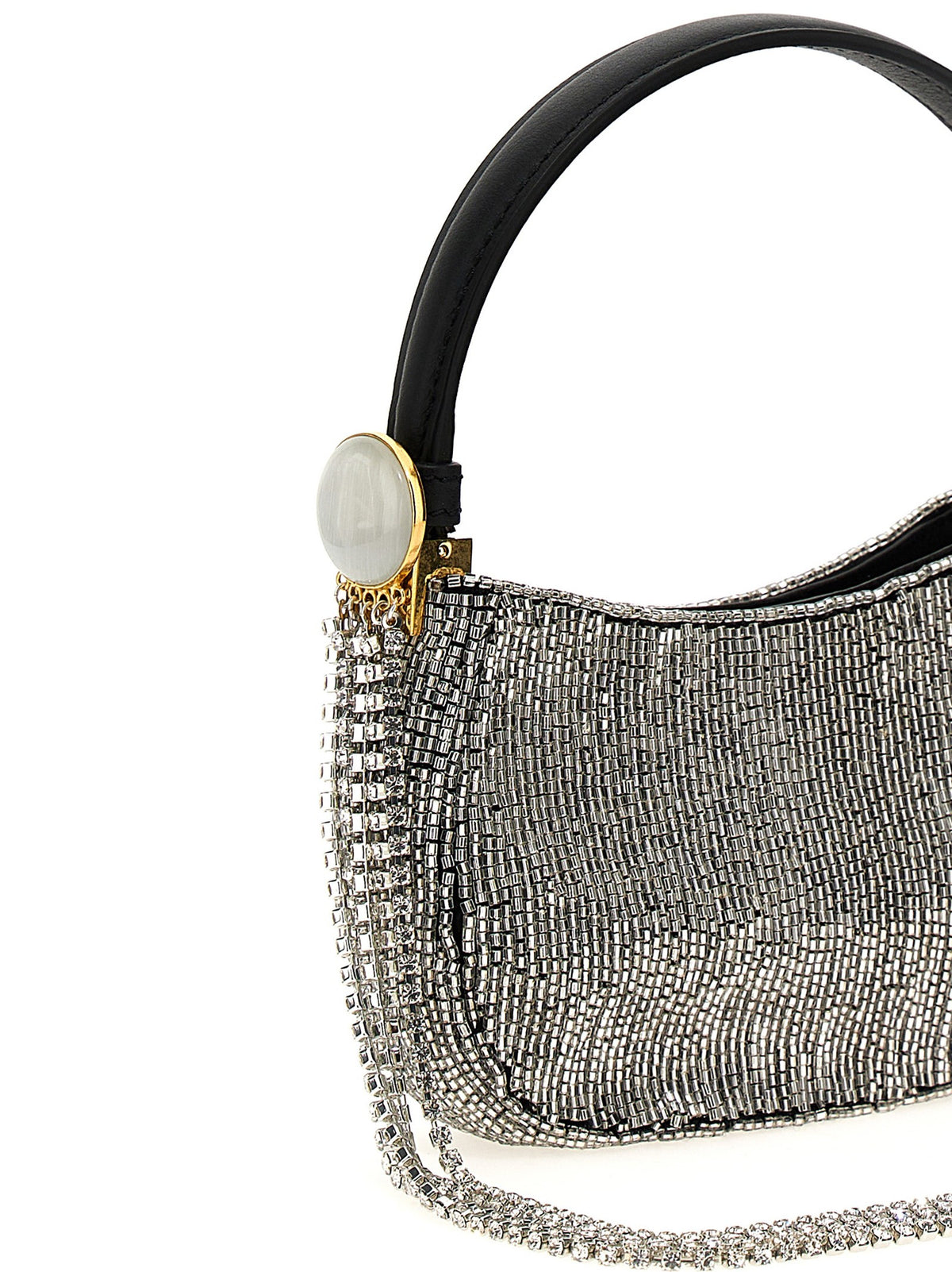 Magda Butrym Micro Vesna Handbag Silver, view 3