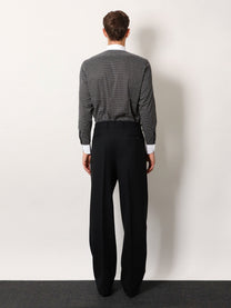 Tom Ford Men's Microfantasy Cotton Shirt Black, view 4