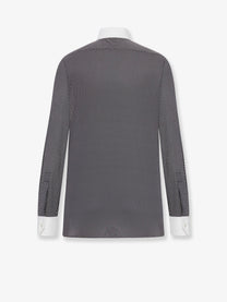 Tom Ford Men's Microfantasy Cotton Shirt Black, view 5