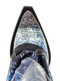 R13 Mid Cowboy Boots Blue