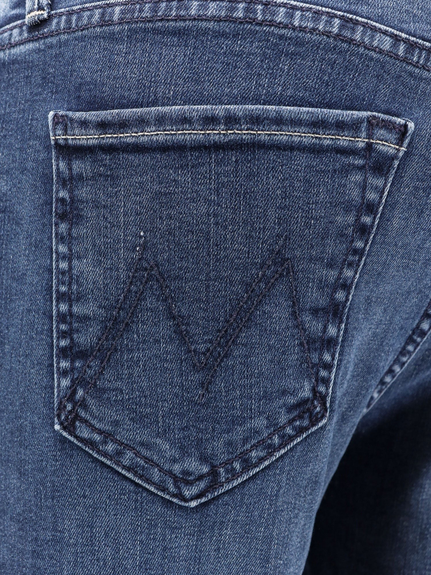 Mother Women's Mid Rise Dazzler Ankle Fray Jeans Blue