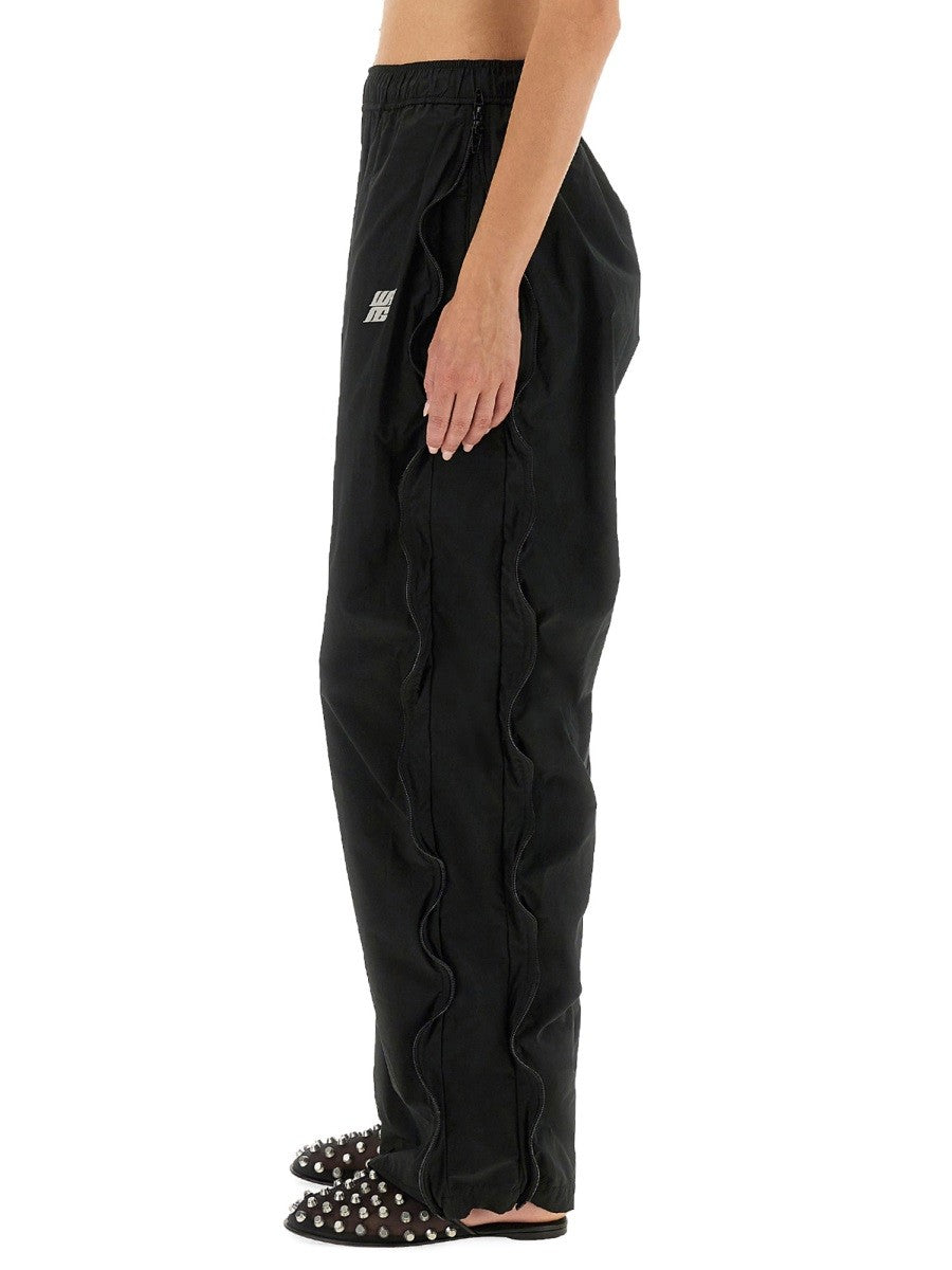 alexanderwang Women's Mid Rise Track Pants Black