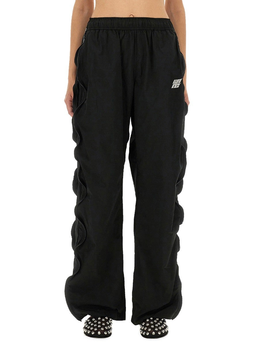 alexanderwang Women's Mid Rise Track Pants Black