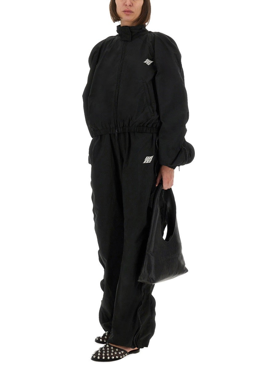 alexanderwang Women's Mid Rise Track Pants Black