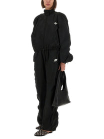 alexanderwang Women's Mid Rise Track Pants Black