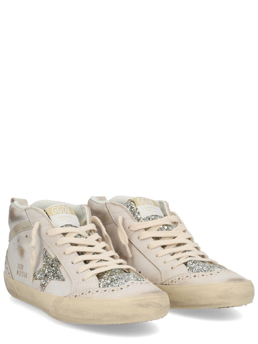 Golden Goose Women's Mid Star Sneaker White