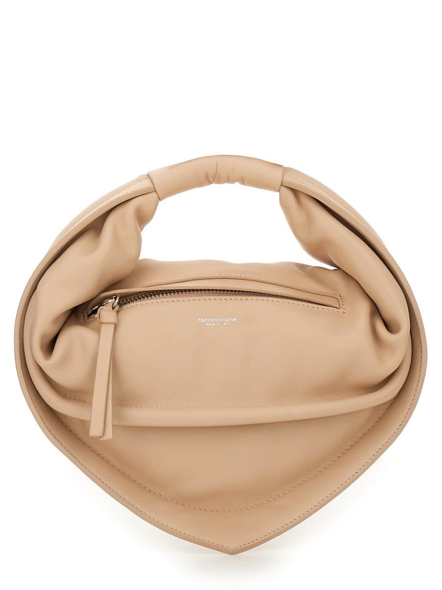 FEDERICO CINA Women's Midi Cupcake Bag Beige