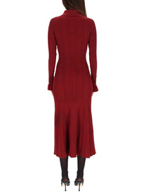 self-portrait Women's Midi Dress Red, view 3