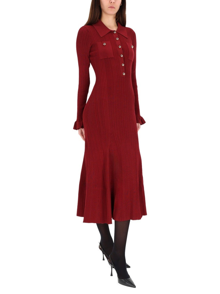 self-portrait Women's Midi Dress Red, view 2
