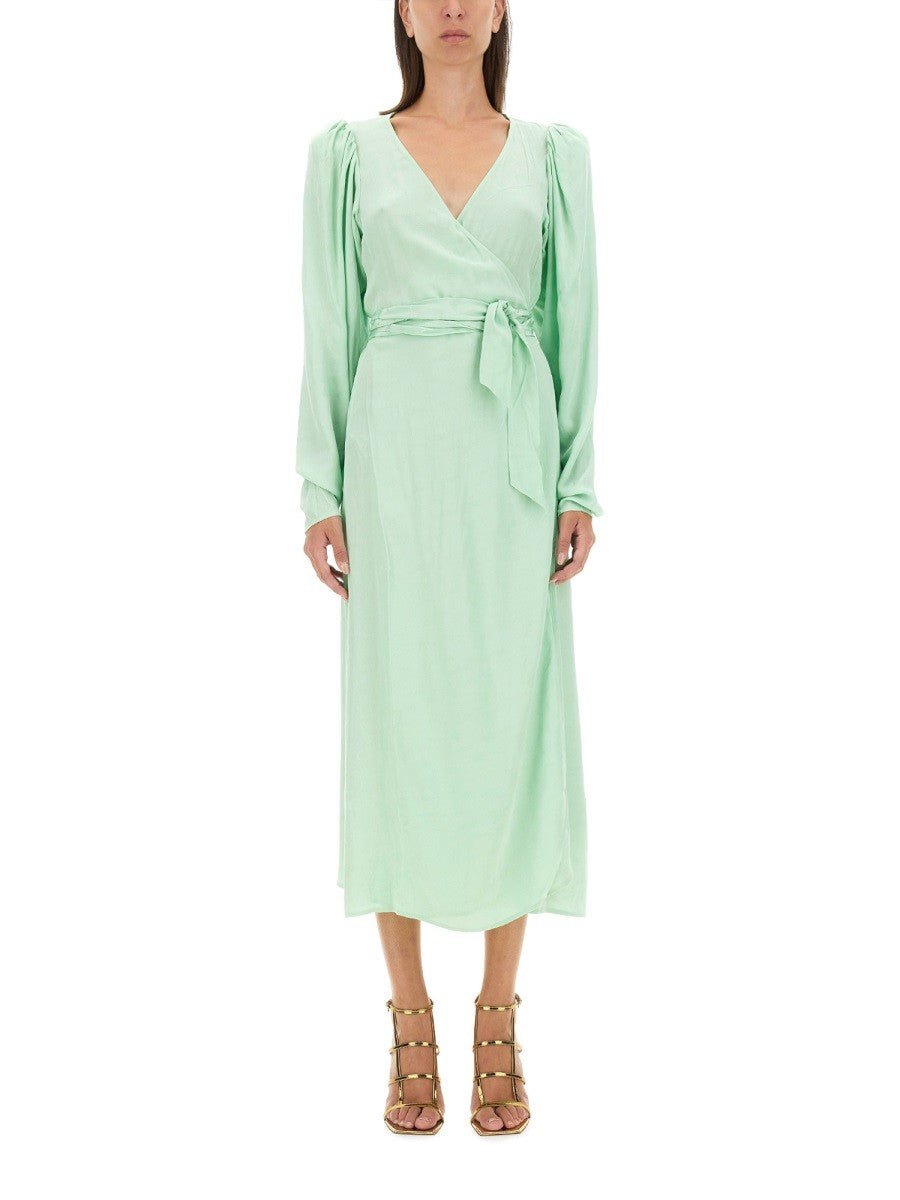 Rotate Birger Christensen Women's Midi Dress Green Rotate Birger Christensen
