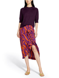 Dries Van Noten Women's Midi Skirt Sina Multicolor
